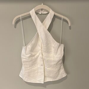 Reformation linen blouse